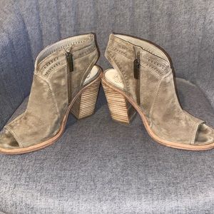 Vince Camuto peep toe booties